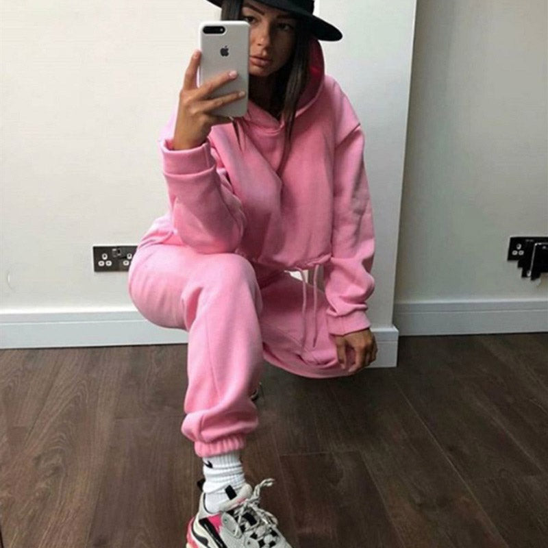 Fashion Trend Women’s Wear – Long-Sleeved Sports Casual Suit