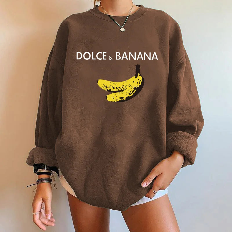 Dolce & Banana Print Women’s Sweatshirt