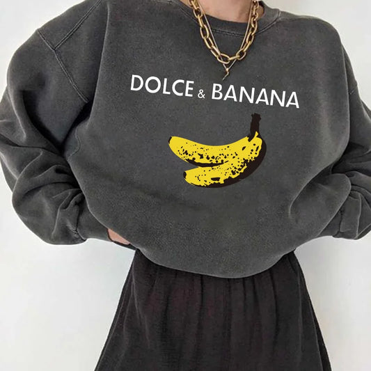 Dolce & Banana Print Women’s Sweatshirt