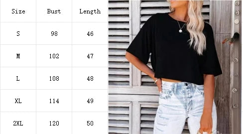 Women's Summer Loose Crop Top