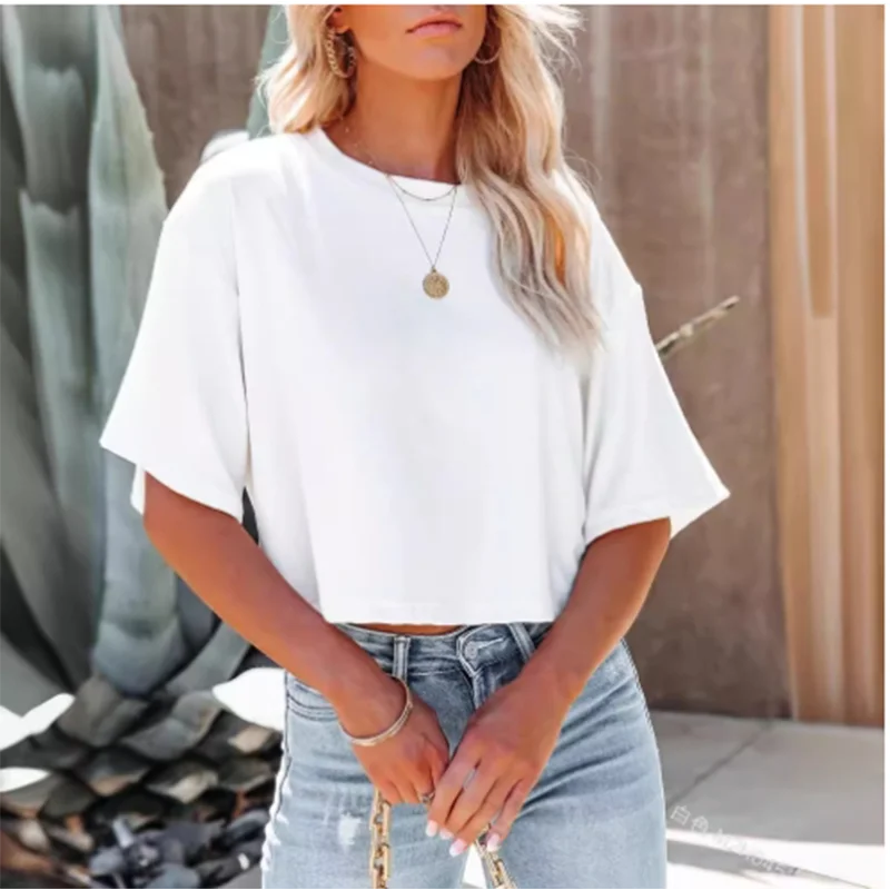 Women's Summer Loose Crop Top