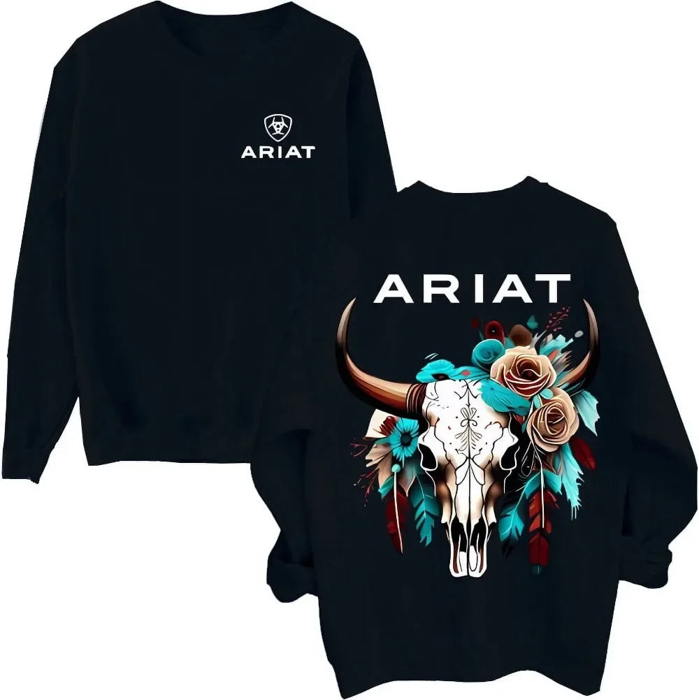 Ariat Wild Bull Skull Sweatshirt – Unisex Casual Wear