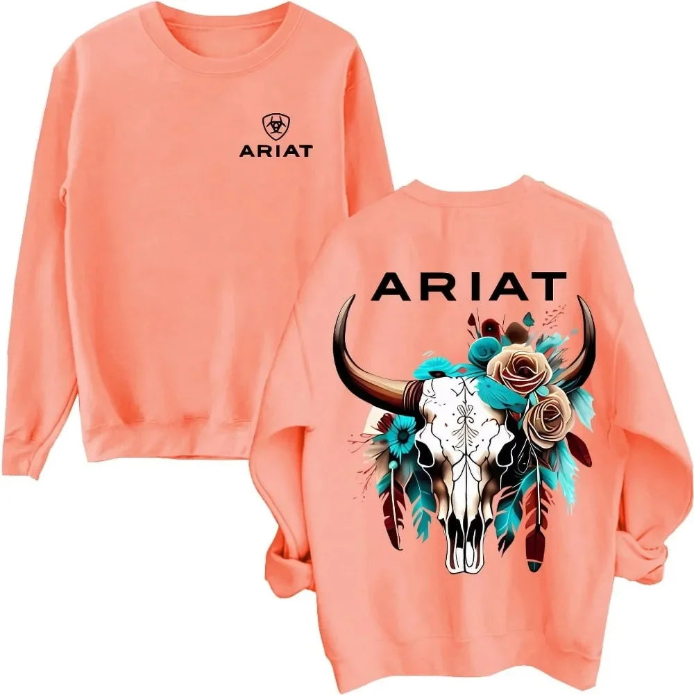 Ariat Wild Bull Skull Sweatshirt – Unisex Casual Wear